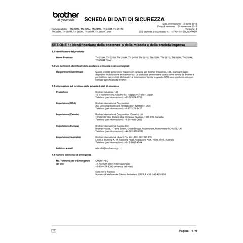 Toner 241 Brother magenta  TN-241M